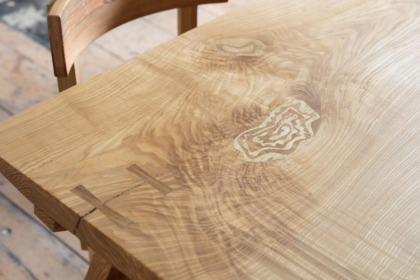 Jan Hendzel Studio olive ash table marquetry-2