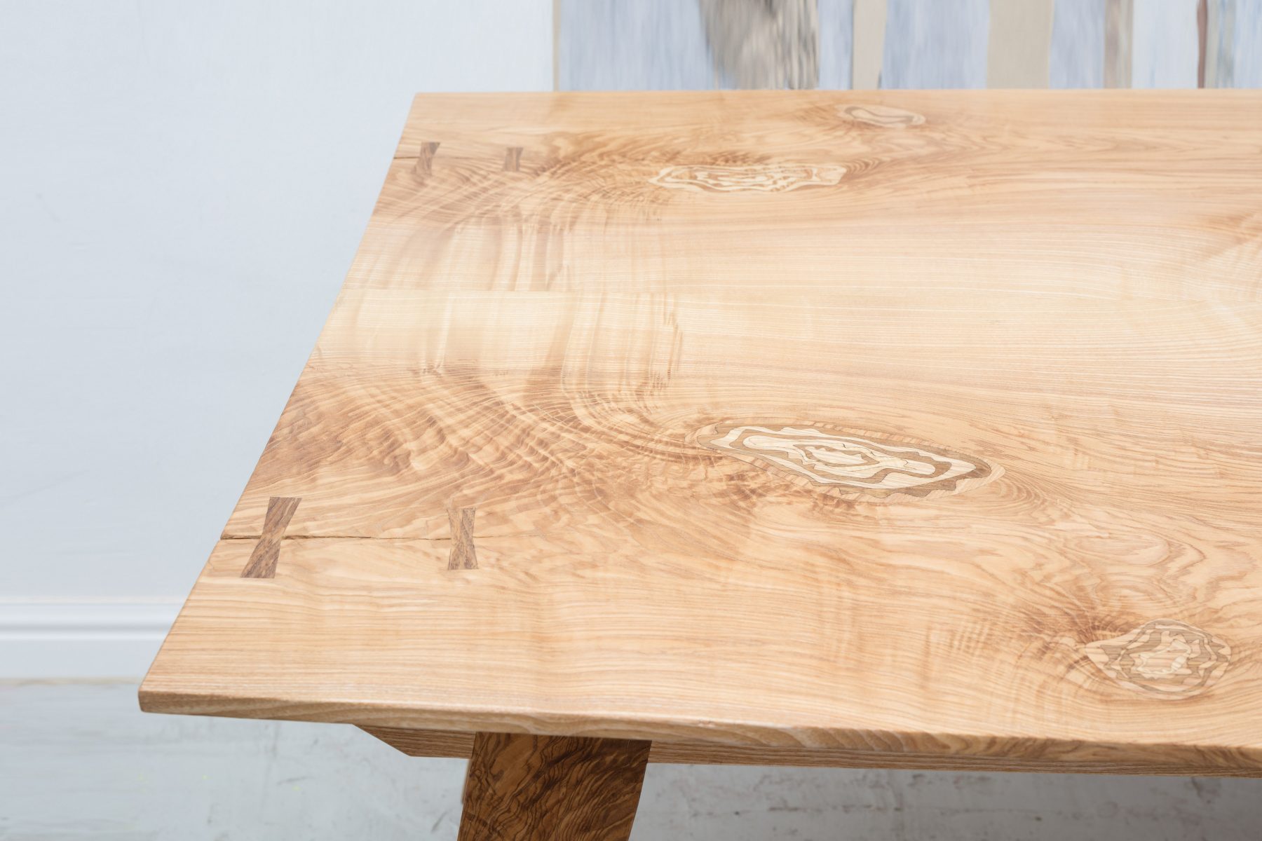 Jan Hendzel Studio olive ash table marquetry-9
