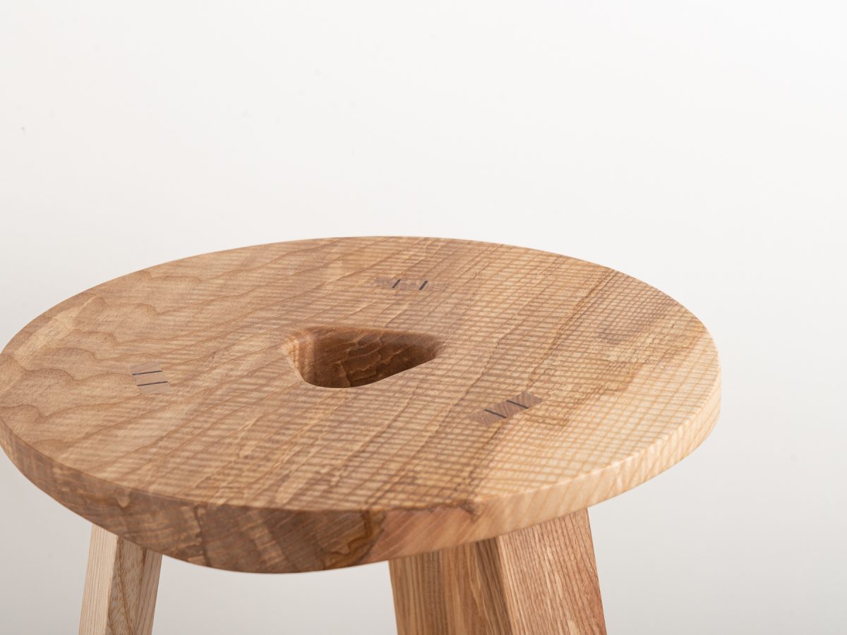 Jan Hendzel Studio Bowater new collection english baked ash sycamore stool shop-3