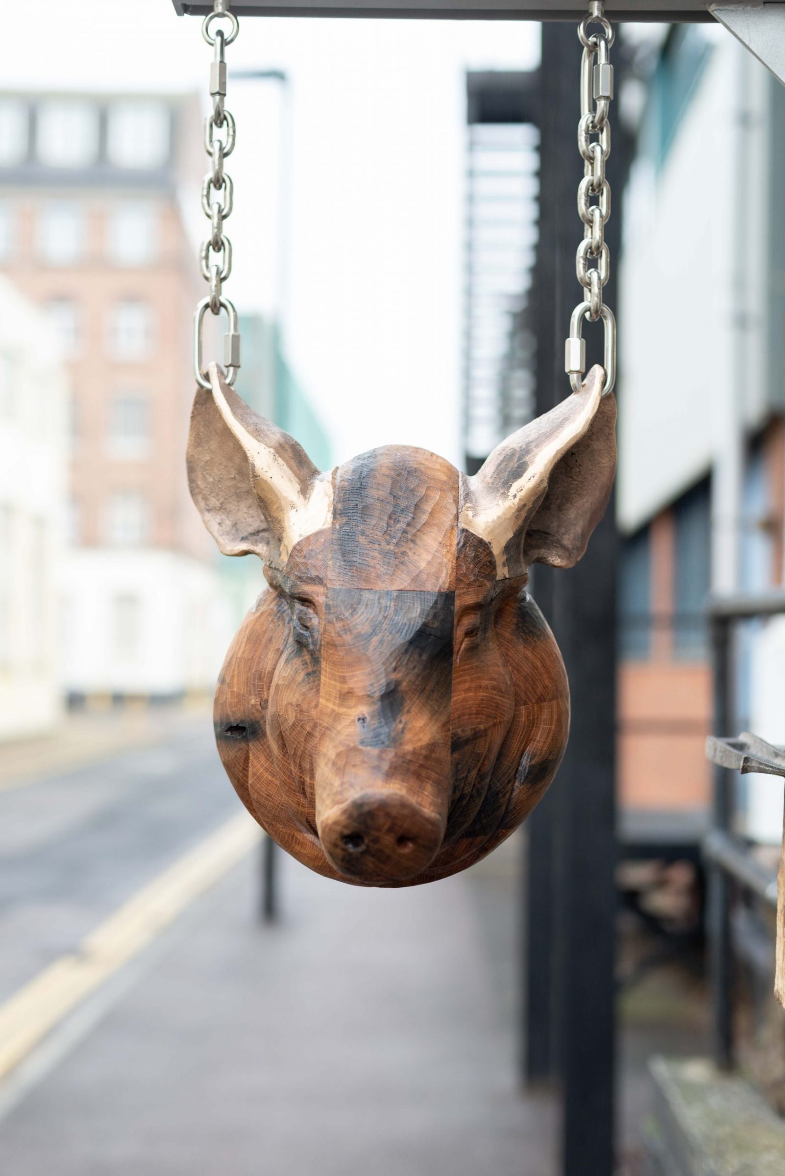 Jan Hendzel studio mantec pigs head sculpture-6-scaled